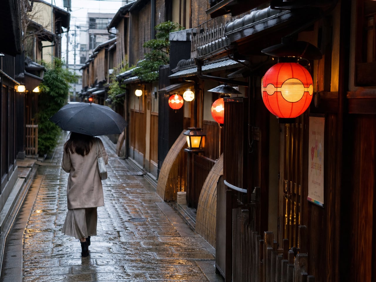 Gion, just after rain